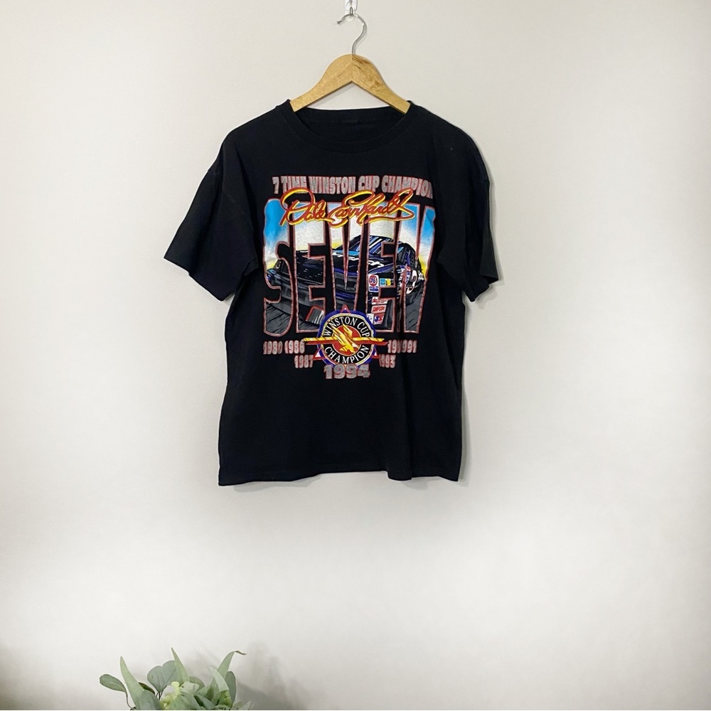 Dale Earnhardt Black Graphic Racing Short-Sleeve T-shirt